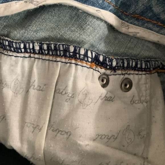 Vintage Y2K Authentic Baby Phat Low Rise Flare Jeans With Gold‎ Design Size 9 - Picture 9 of 11